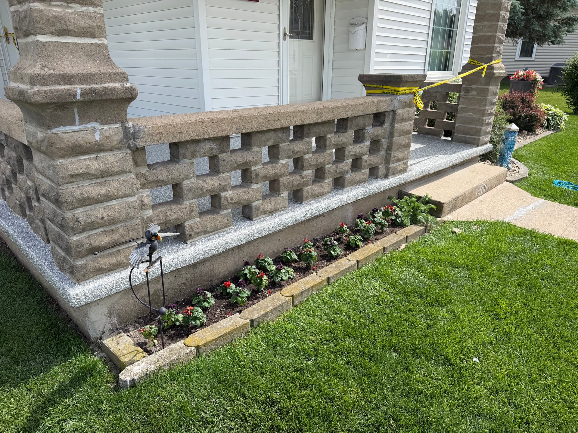 Gallery photos for Front Porch Flake Floor System with Polyaspartic Coating: Image #2