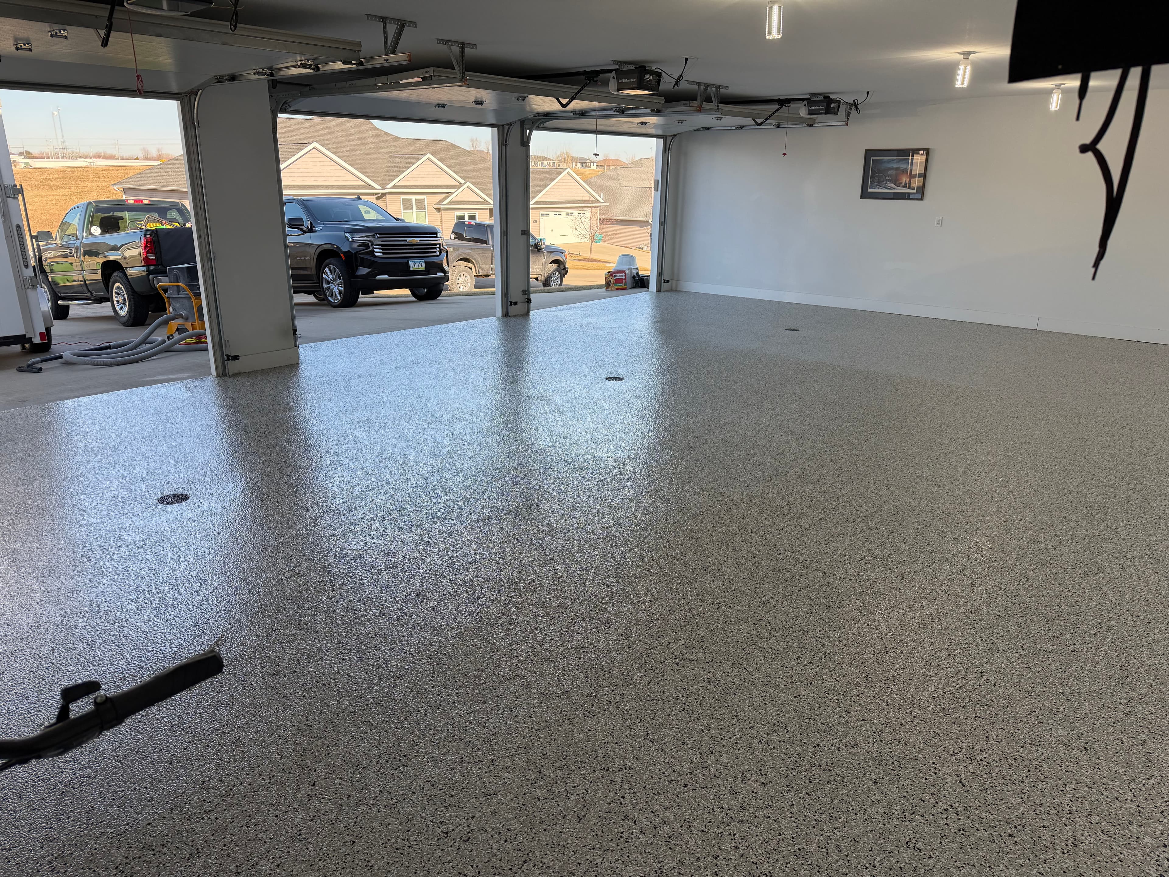 Project Stunning 3-Stall Garage Makeover with Flake Floor System image