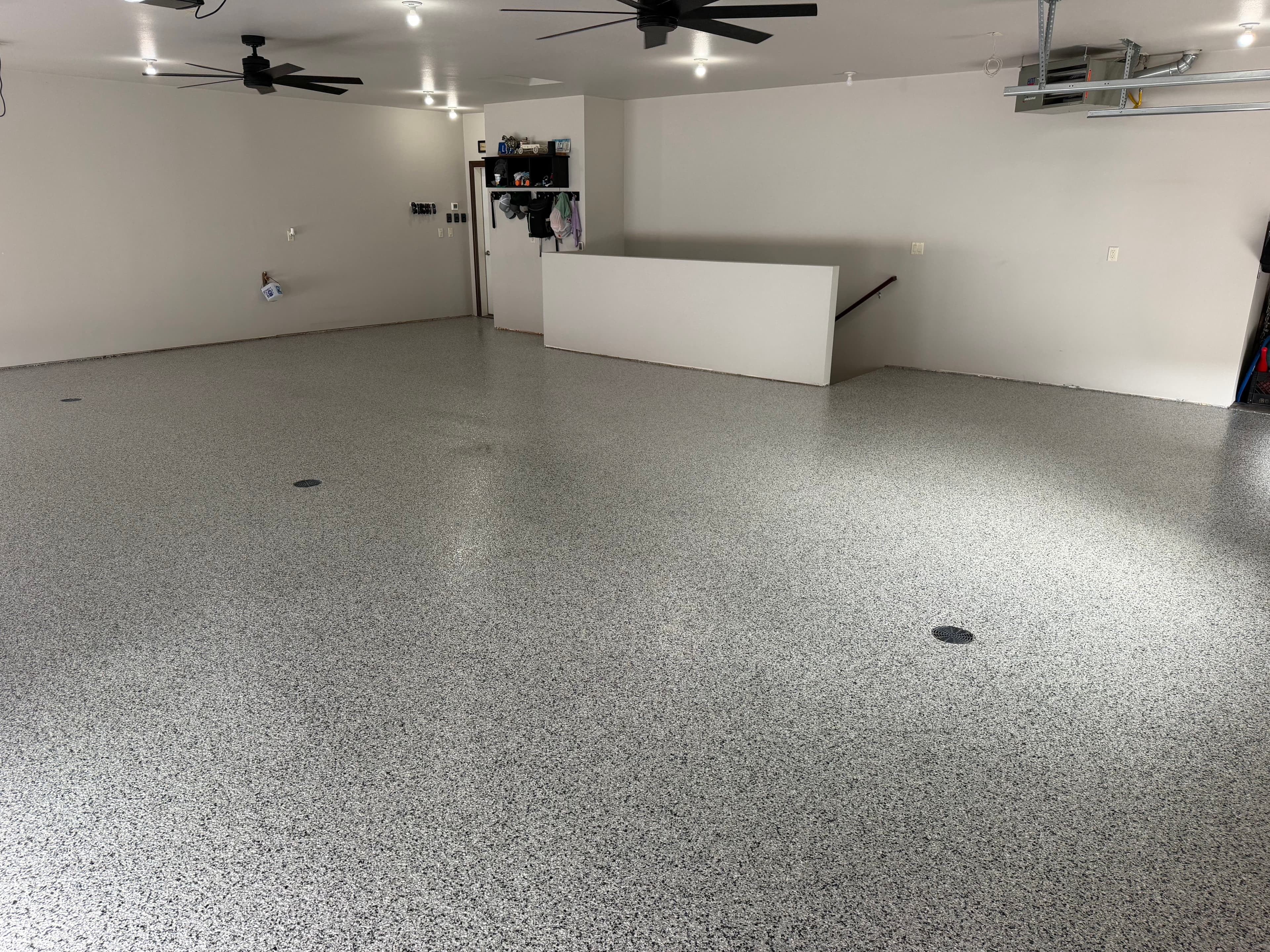 Project 3-Stall Garage and Patio Get a Full Flake Floor Upgrade image