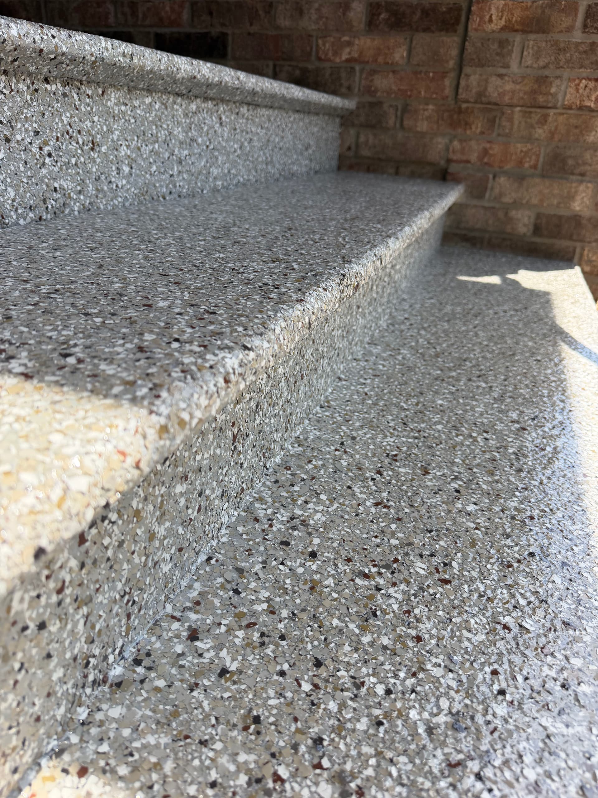 Creekbed Flake System on a Front Entry Stoop