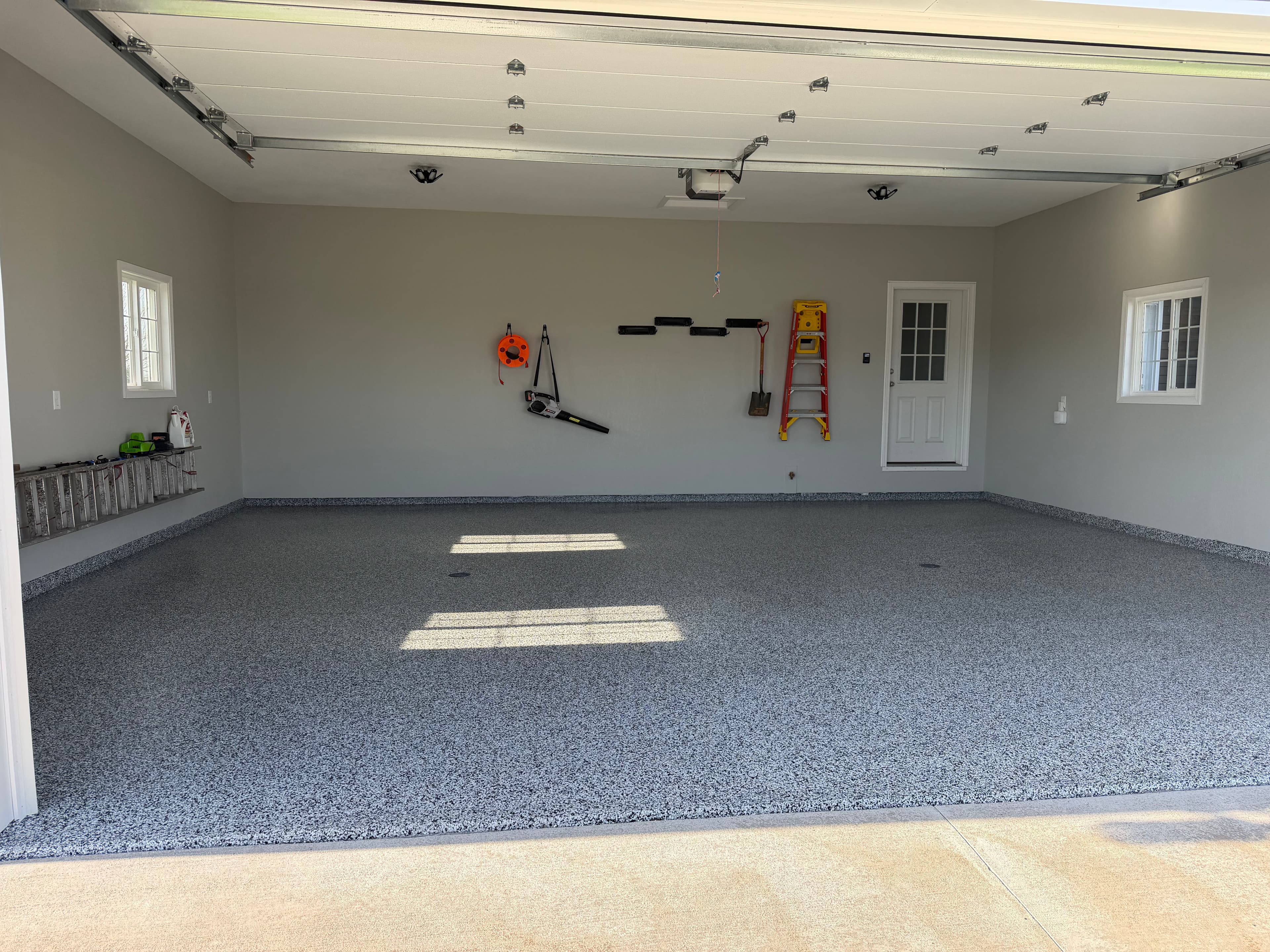 Project 2-Stall Garage Floor Done Right with Domino Flake image