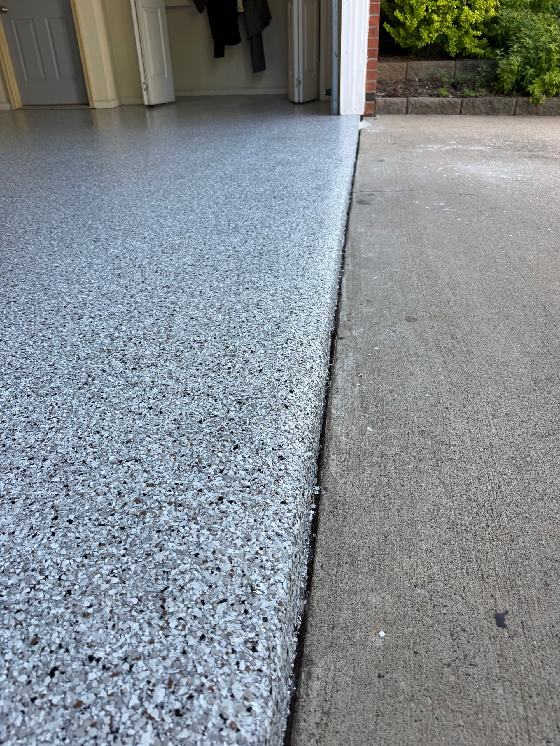 Gallery photos for Salt-Damaged 2-Stall Garage Gets a Coyote Flake Floor Upgrade: Image #2
