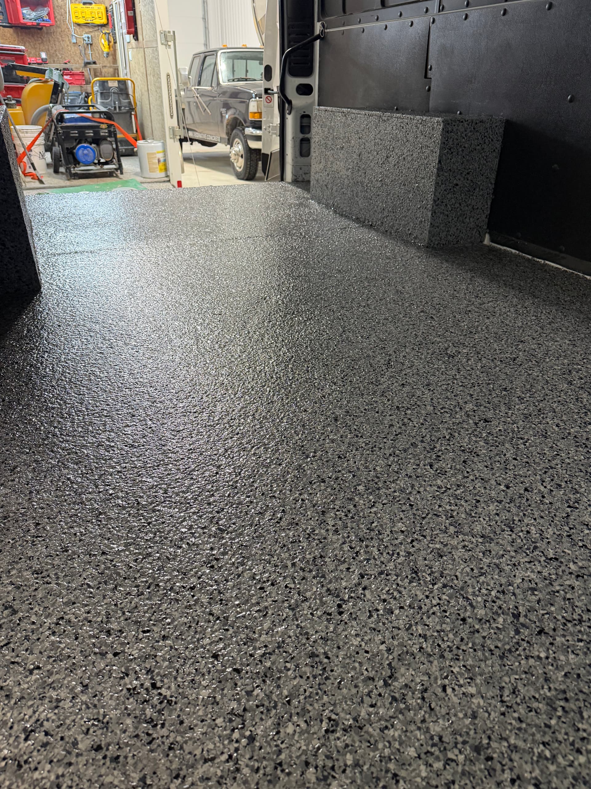 Gallery photos for Van Interior Upgrade with Nightfall Flake Floor: Image #1