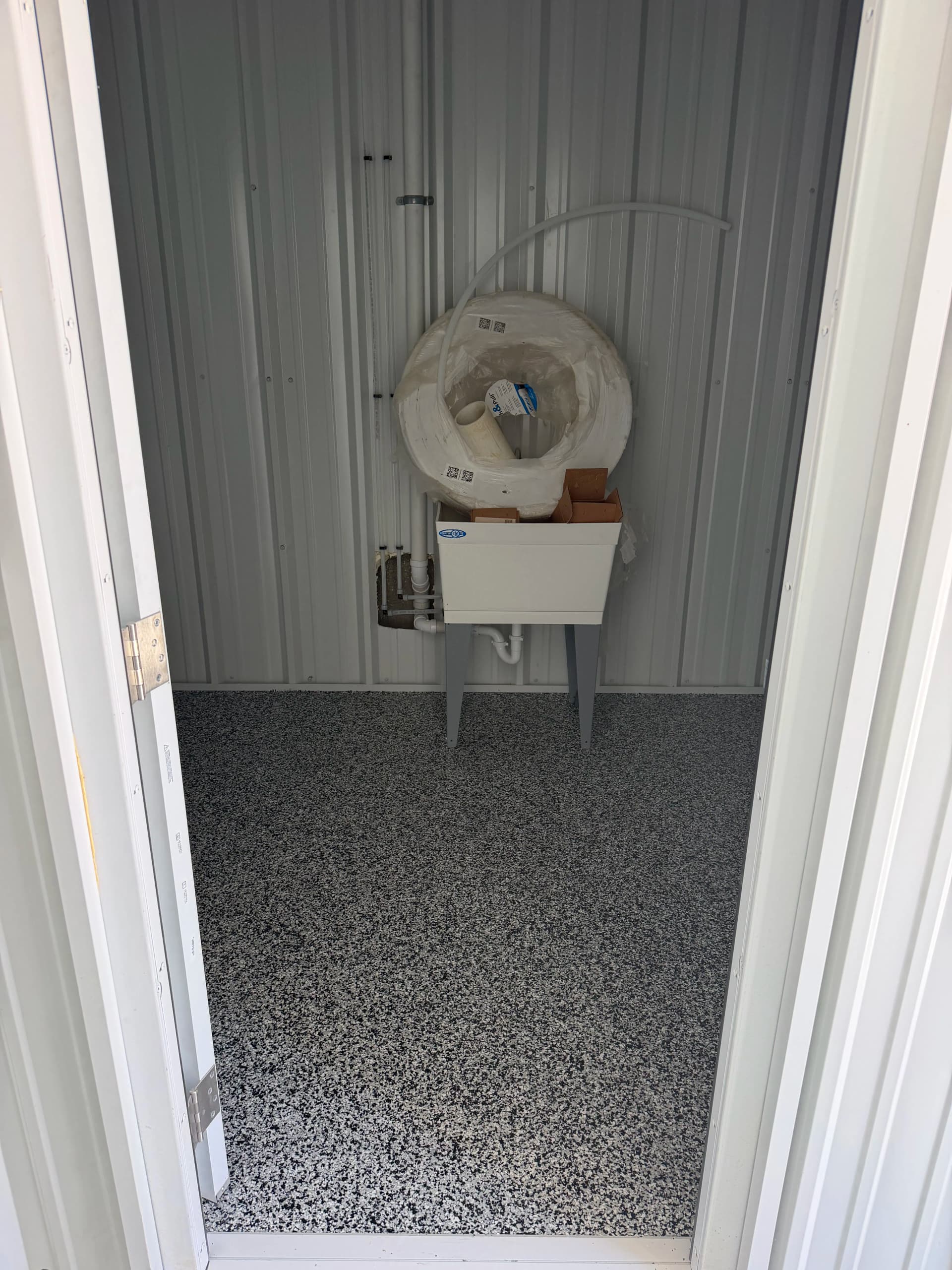 Gallery photos for Domino Flake Epoxy System Installed in Car Wash Break Room and Bathroom: Image #2