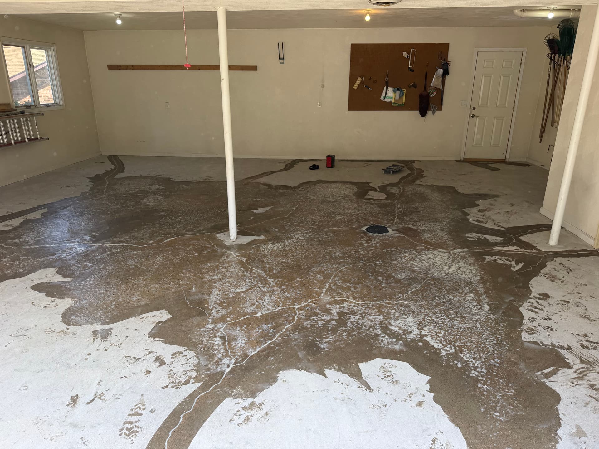 Gallery photos for Salt-Damaged 2-Stall Garage Gets a Coyote Flake Floor Upgrade: Image #4