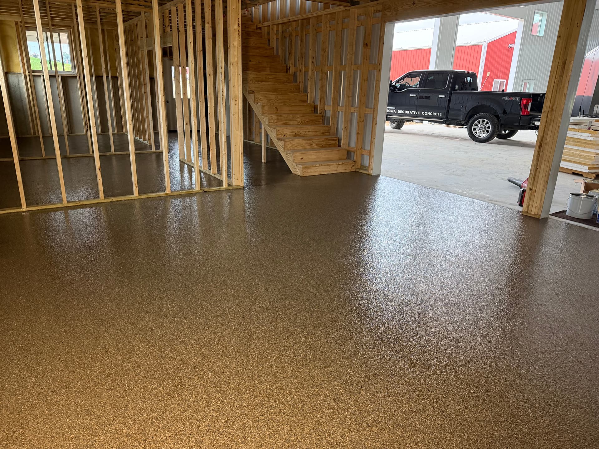 Gallery photos for Obsidian Flake Epoxy Floor System for a Shop Office and Kitchen: Image #3