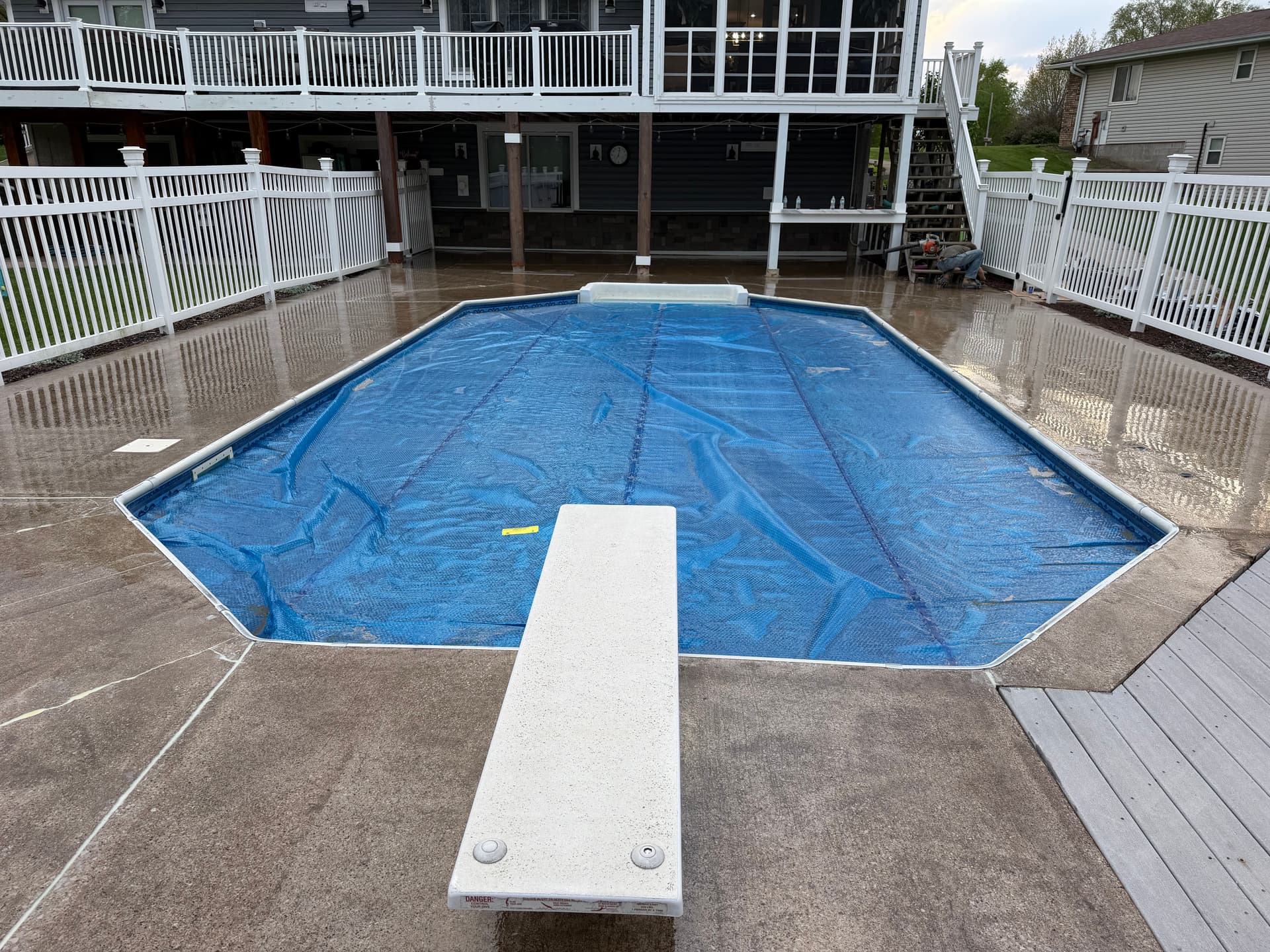Gallery photos for Pool Deck Flake Floor System with Moisture Vapor Barrier: Image #7