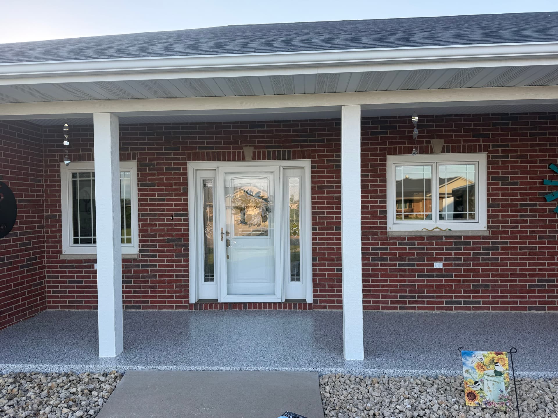Front Porch Flake Floor System with Polyaspartic Coating image