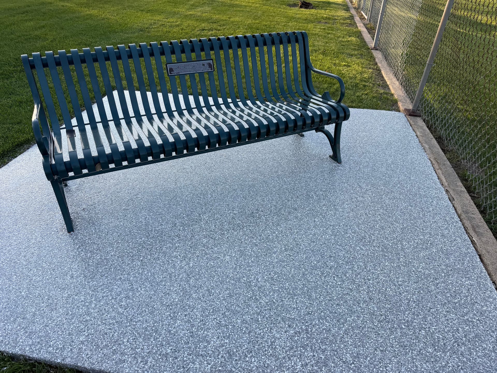 Outdoor Flake Floor System Built for Iowa Weather image