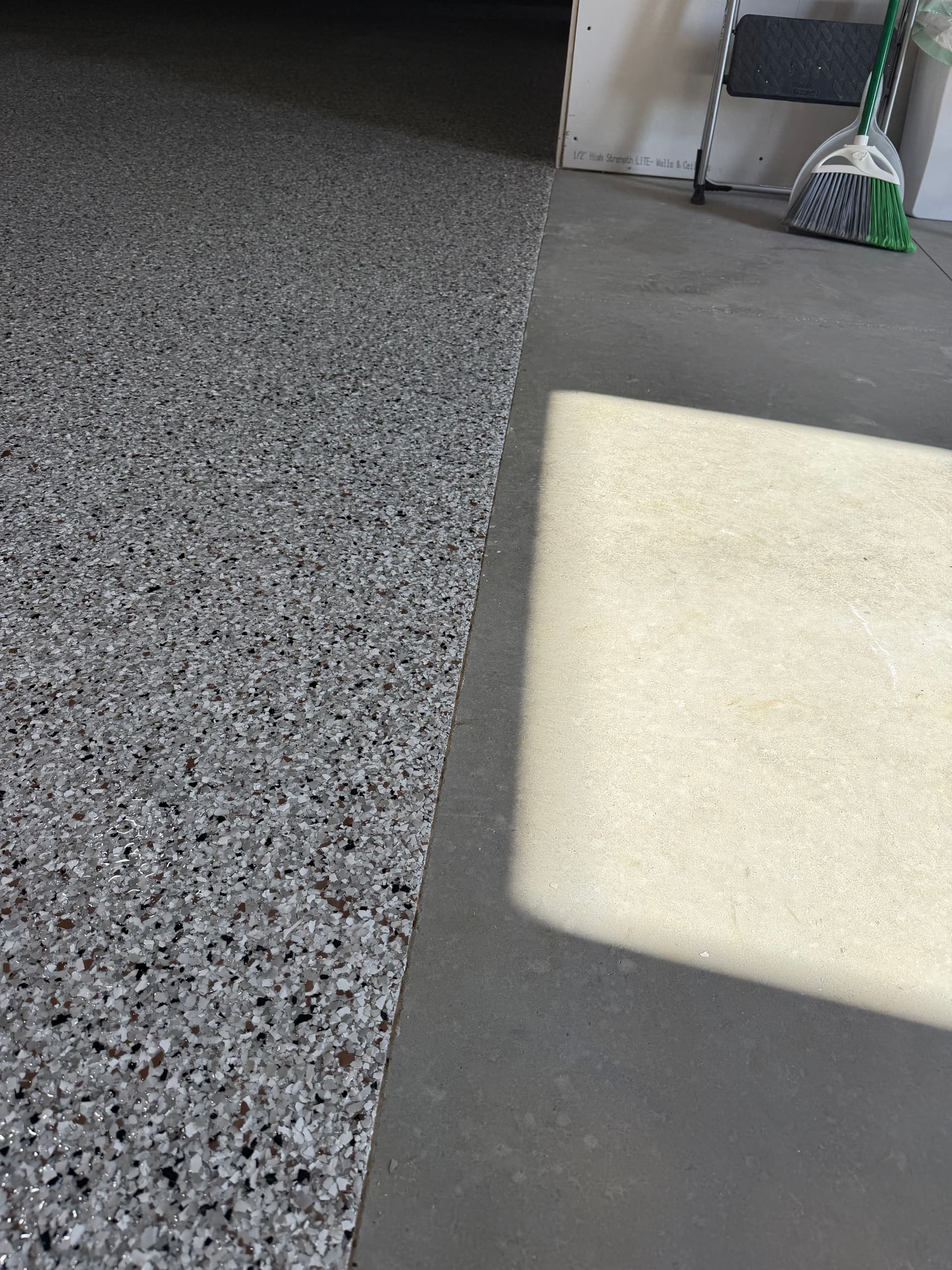 Gallery photos for Basement Floor Gets a 1/4 Inch Coyote Flake Epoxy System: Image #2