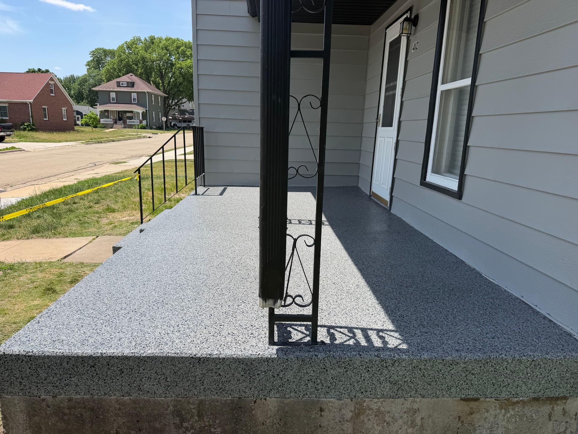 Gallery photos for Front Porch Flake Floor System with Polyaspartic Coating: Image #2