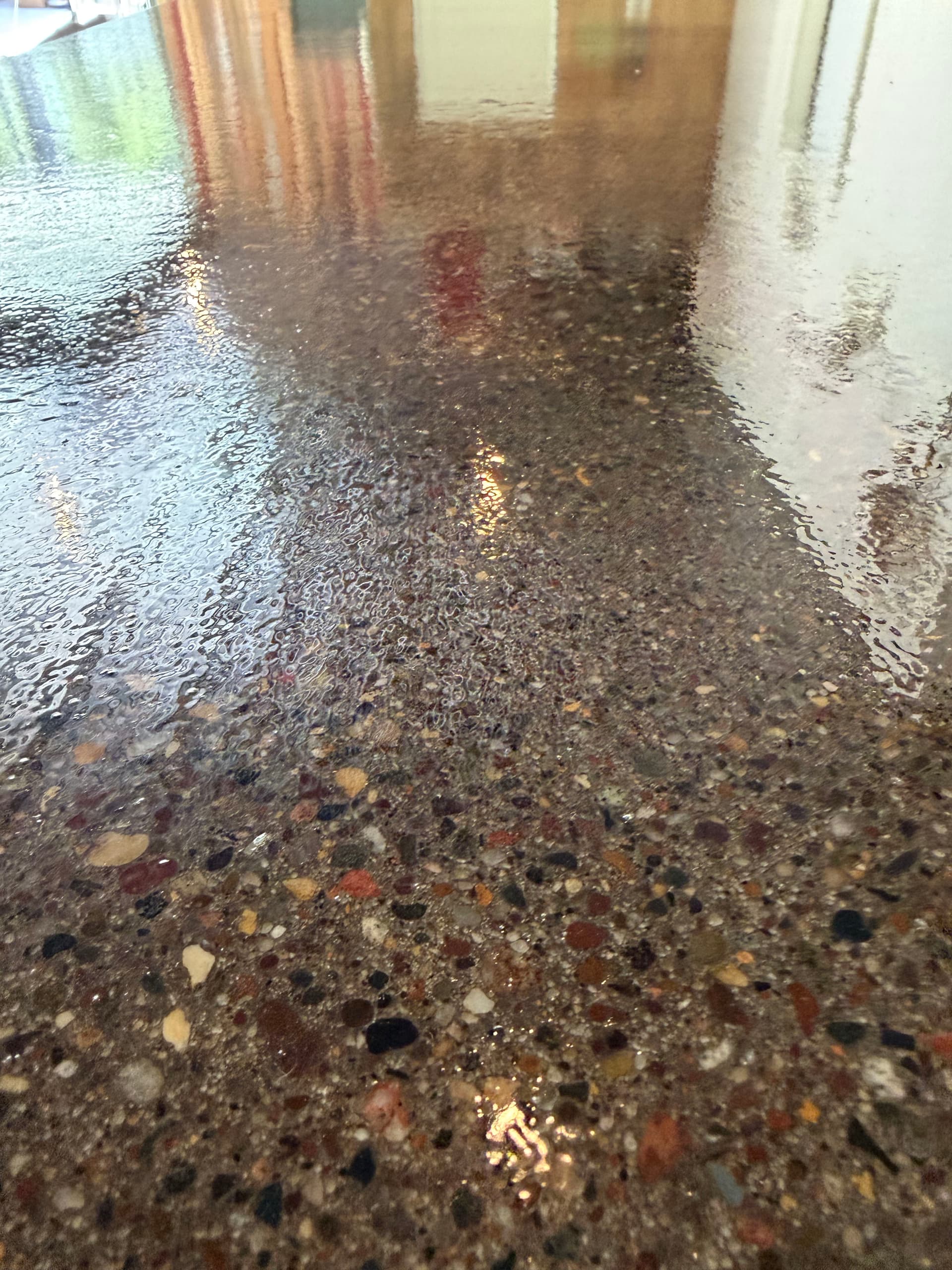 Gallery photos for Full Flake Epoxy Garage Floor with Semi-Polished Bar Top: Image #5