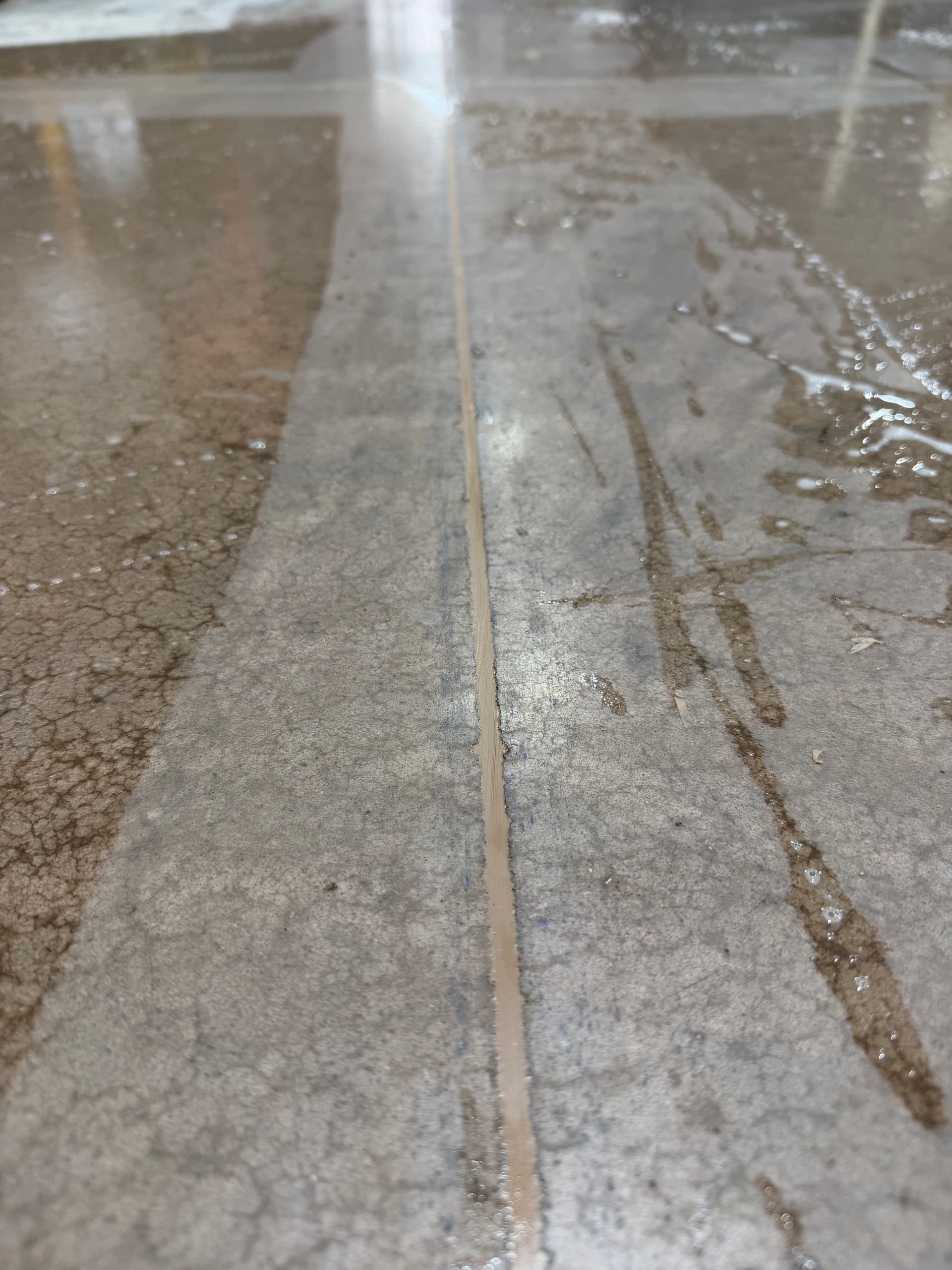 Concrete Control Joint Sealing in Action at Local Shop