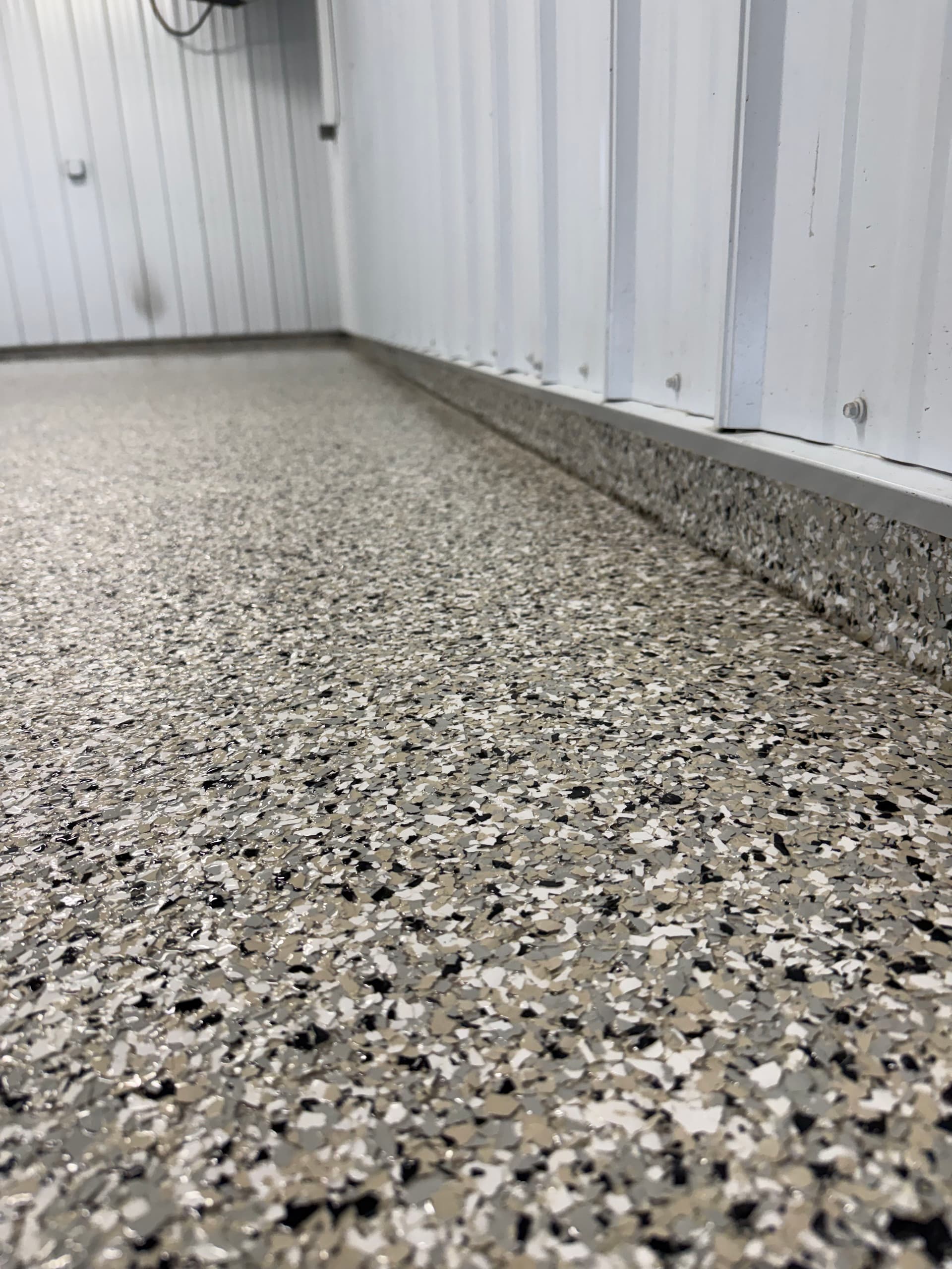 Garage Floor Makeover in 'Cabin Fever' Color