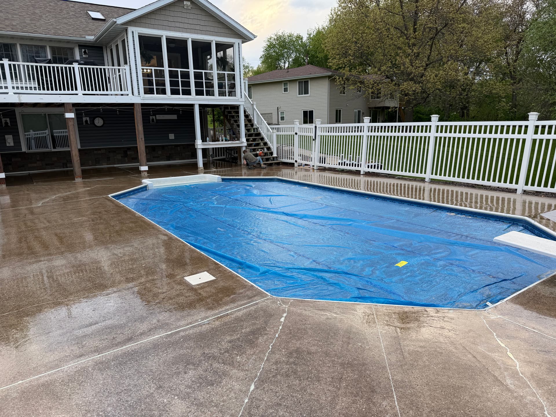 Gallery photos for Pool Deck Flake Floor System with Moisture Vapor Barrier: Image #6