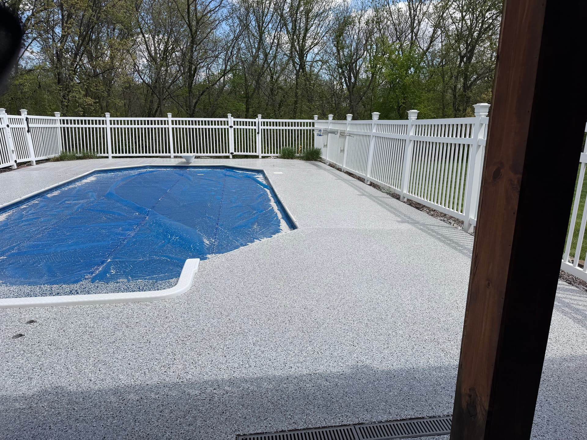 Pool Deck Flake Floor System with Moisture Vapor Barrier image