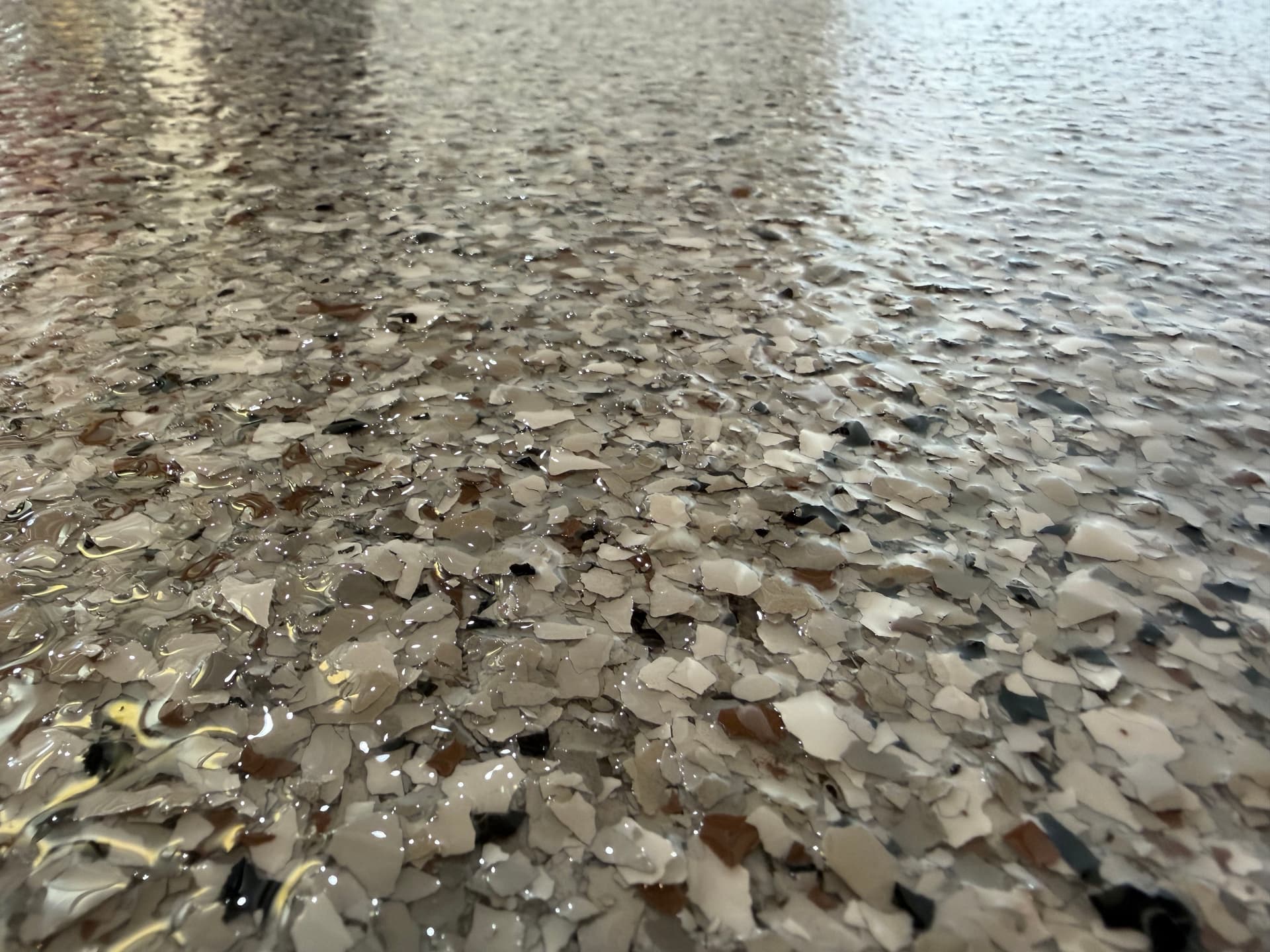 Gallery photos for Basement Floor Gets a 1/4 Inch Coyote Flake Epoxy System: Image #1