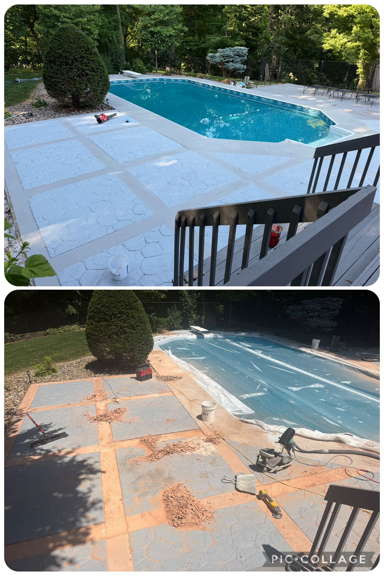 Project Pool Deck Gets a Fresh Start With Double Broadcast Quartz Coating image