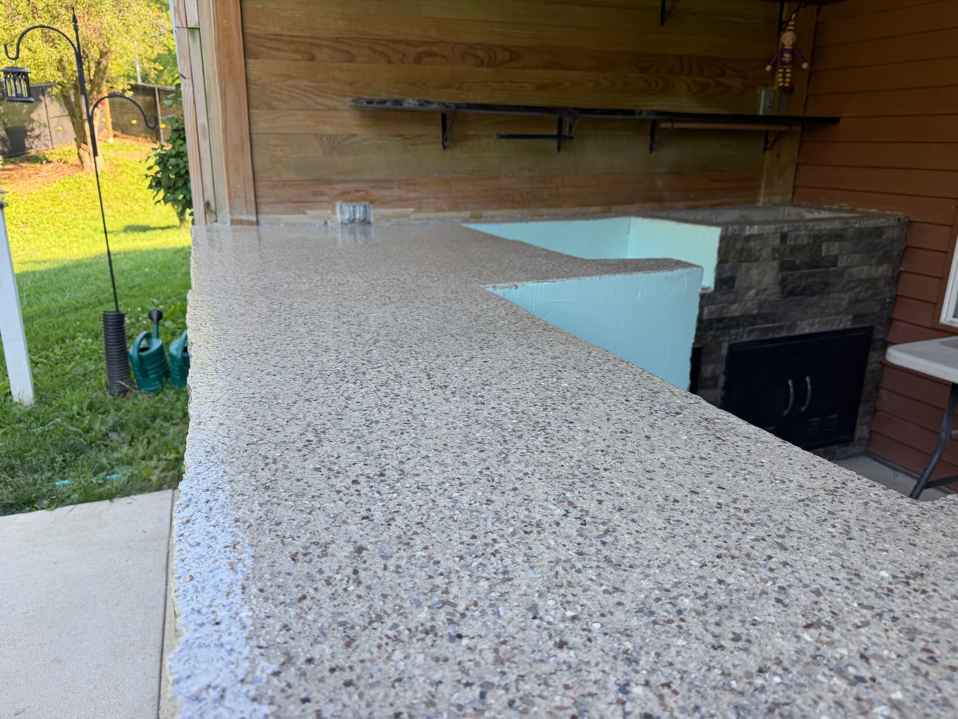 Gallery photos for Outdoor Bar Top Finished With Armadillo Hybrid Flake System: Image #2