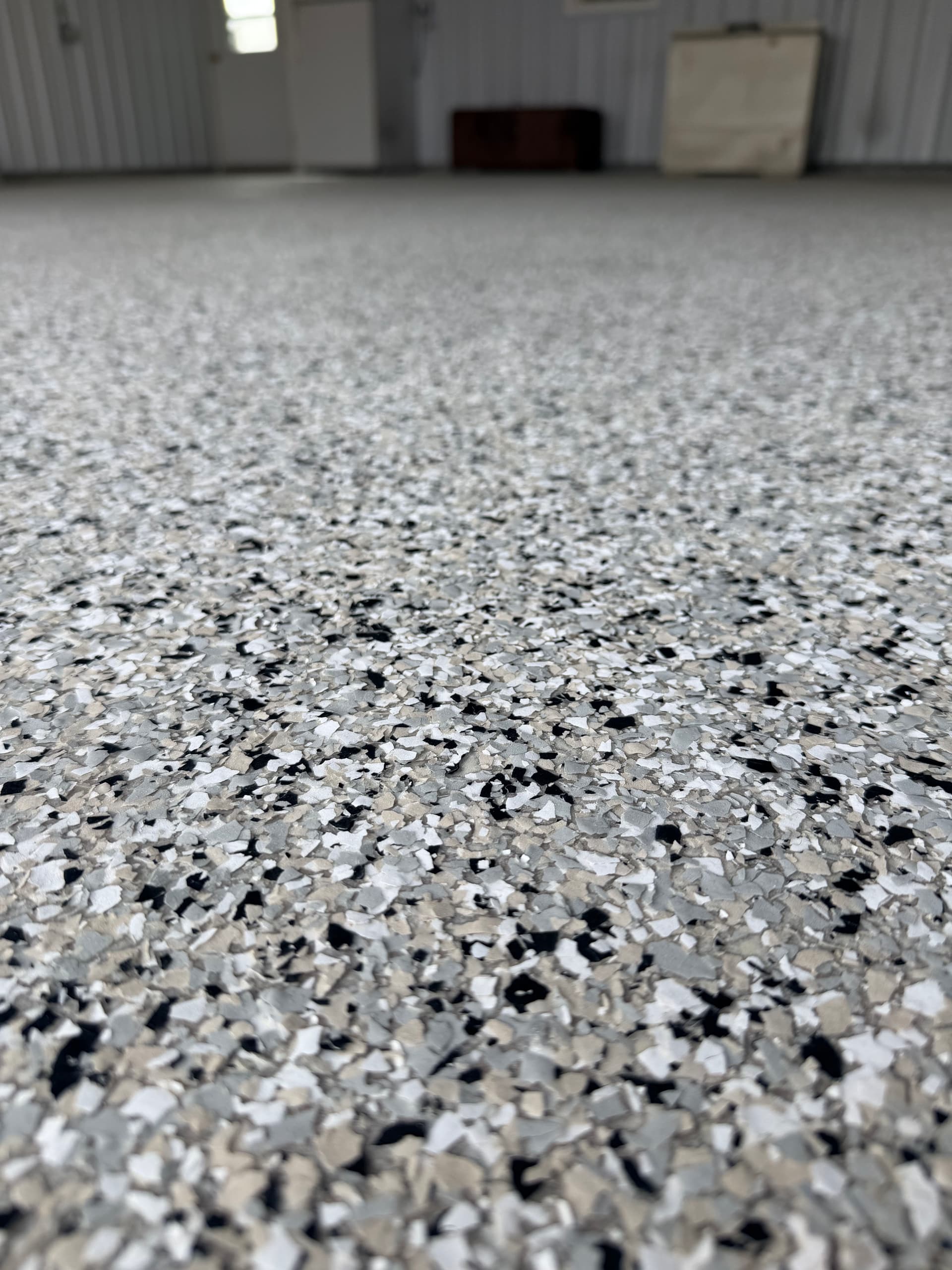 Garage Floor Makeover in 'Cabin Fever' Color