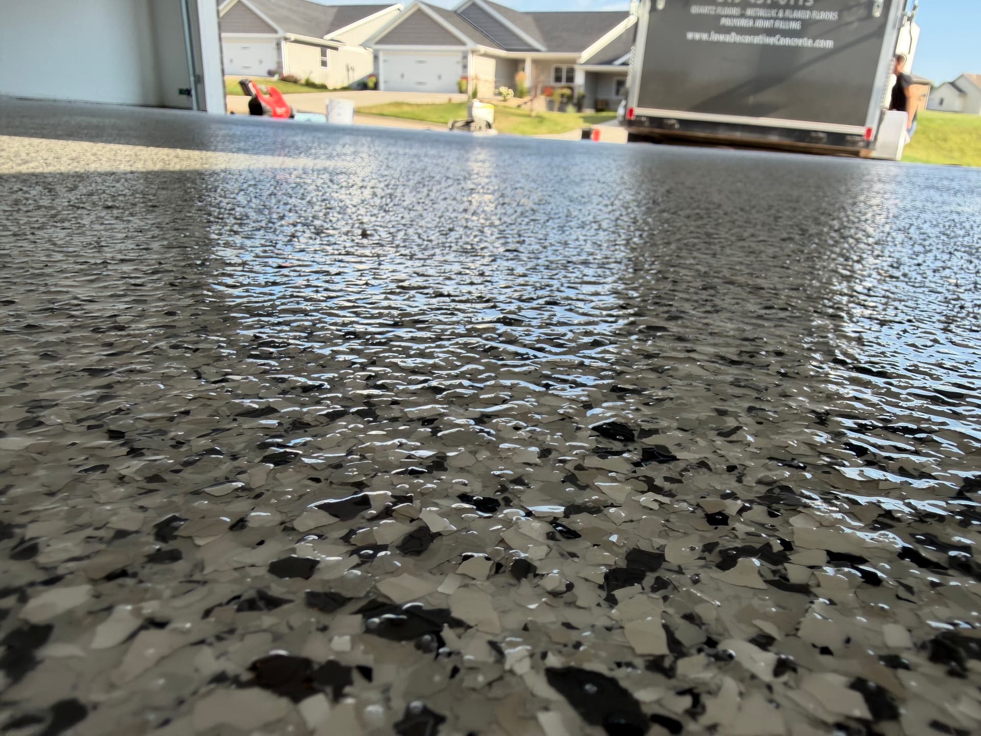 Gallery photos for 2-Stall Garage Gets a Full Flake Floor System Upgrade: Image #2
