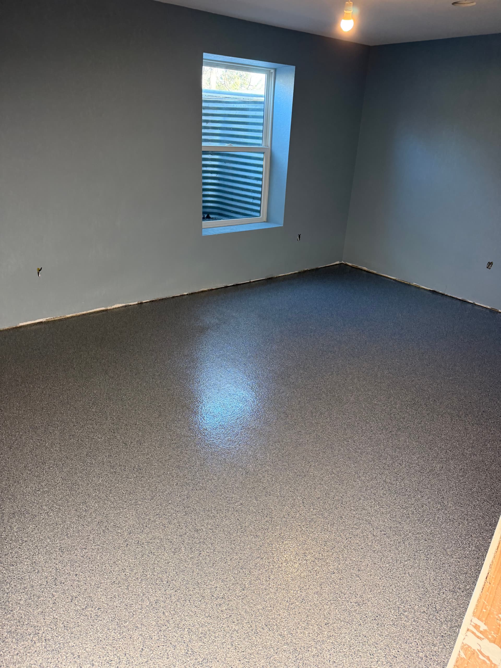 Gallery photos for Stone Wash Flake Floor System with Epoxy and Polyaspartic Top Coat: Image #5