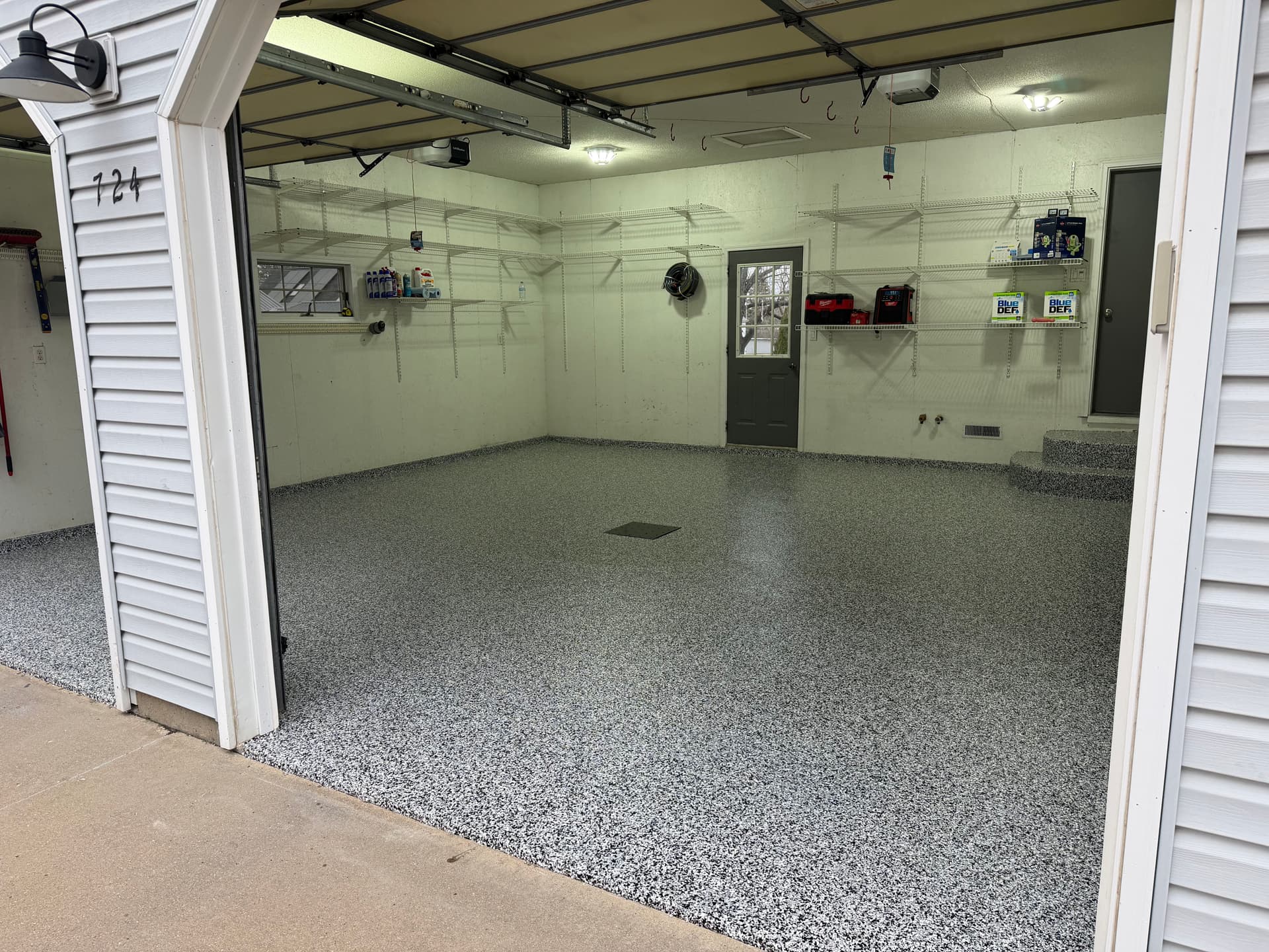Flake Floor Systems Across the Entire Home - Garage to Basement image