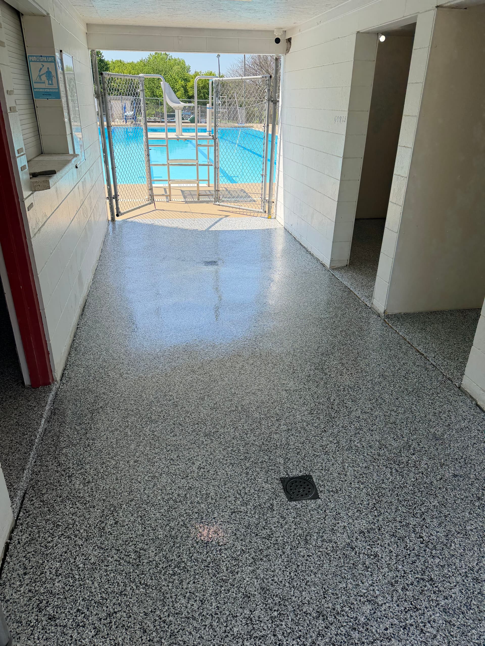 Domino Flake Floor System at Strawberry Point Municipal Pool image